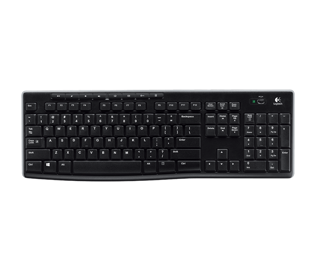 Logitech K270 wireless billentyűzet Black US