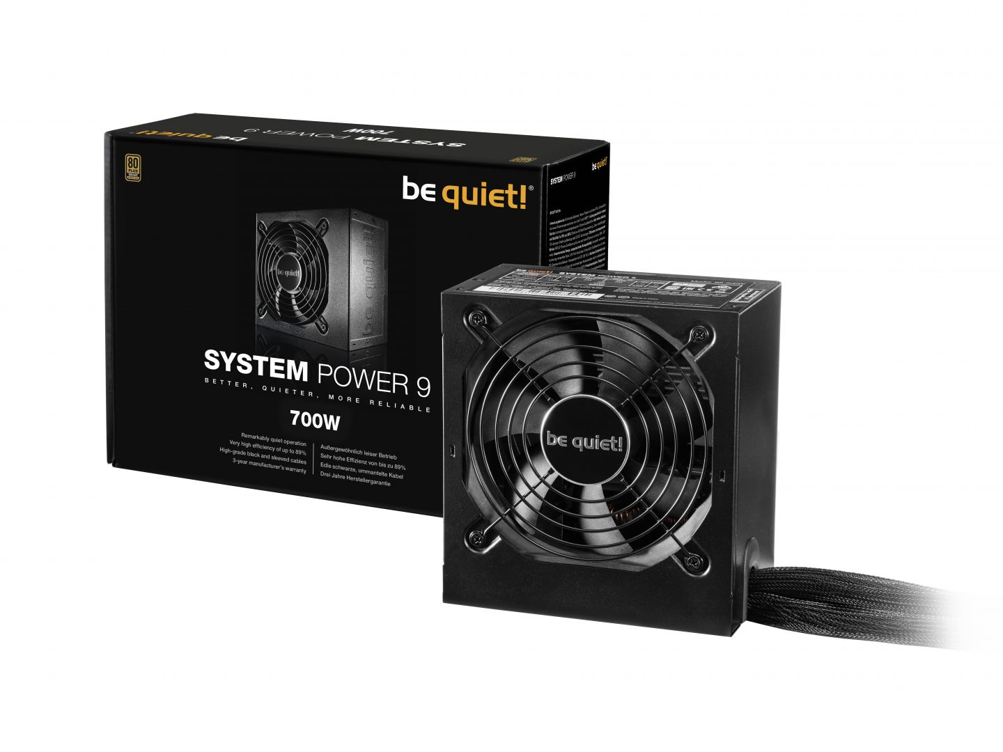 Be quiet! 700W 80+ Bronz System Power 9