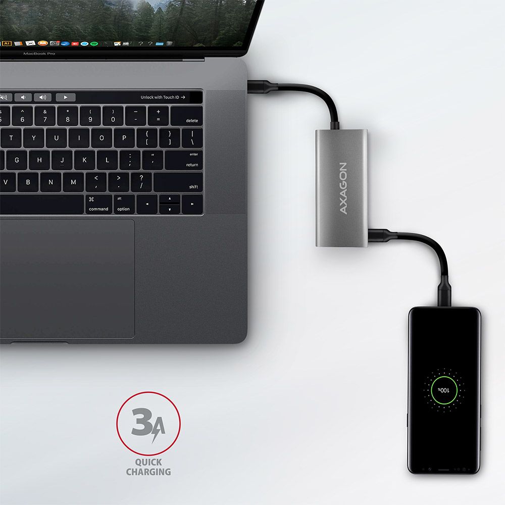 AXAGON HMC-4G2 SuperSpeed USB-C 10Gbps SpeedSter 4 hub