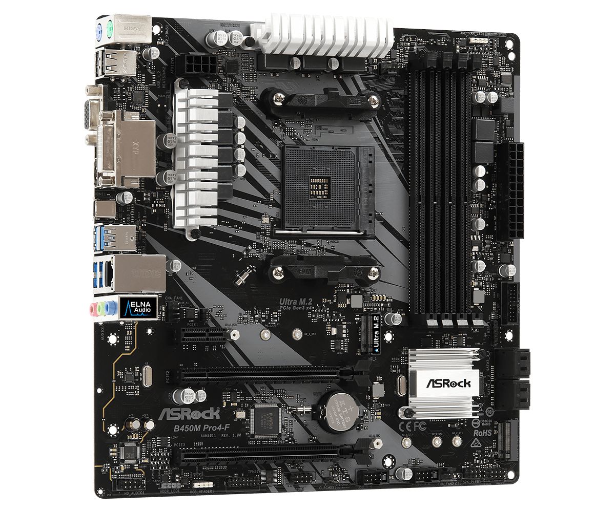 ASROCK B450M PRO4-F