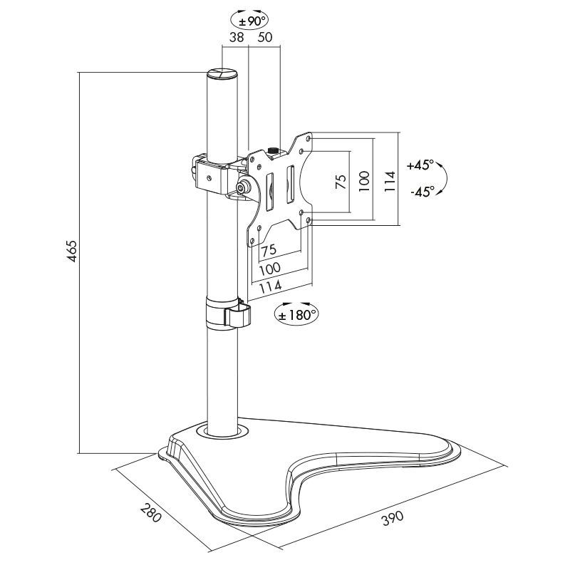 Logilink BP0044 Monitor Desk Stand