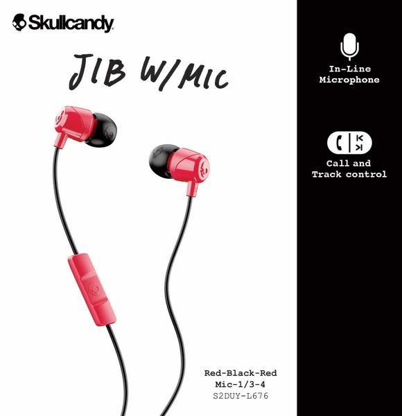 Skullcandy Jib S2DUYK-L676 Headset Red/Black