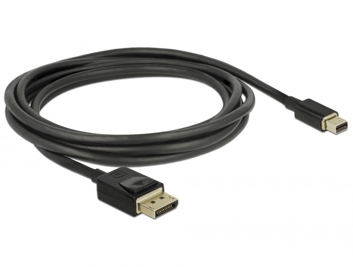 DeLock Mini DisplayPort to DisplayPort cable 8K 60 Hz 2m DP 8K certified