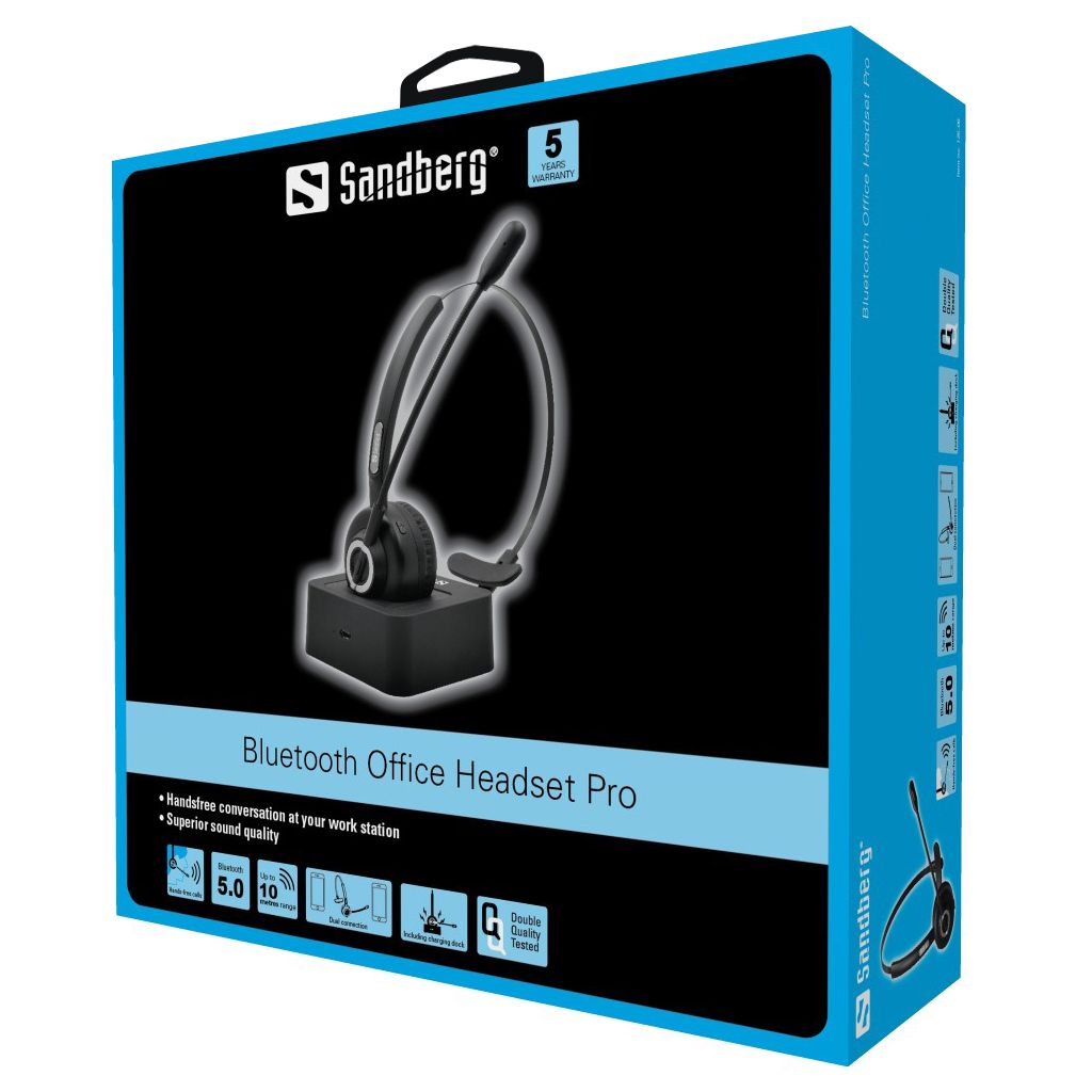 Sandberg Bluetooth Office Headset Pro Black