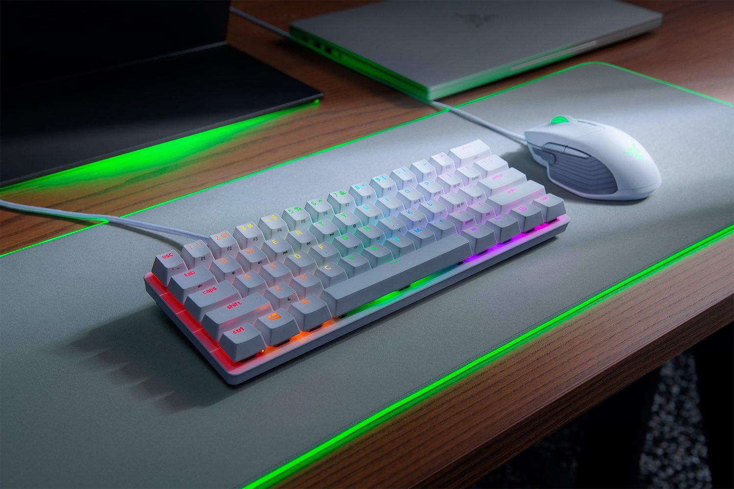 Razer Huntsman Mini Mercury Edition (Purple Switch) White US