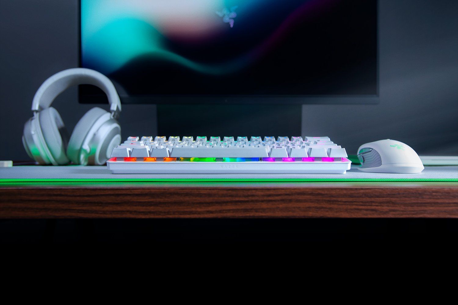 Razer Huntsman Mini Mercury Edition (Purple Switch) White US