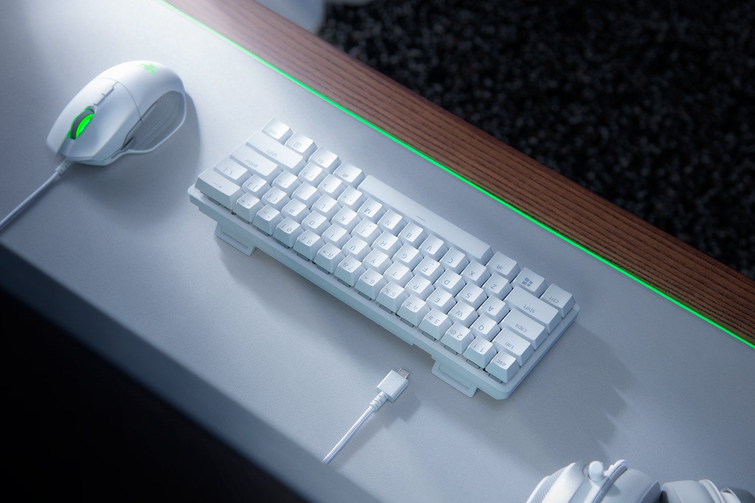 Razer Huntsman Mini Mercury Edition (Purple Switch) White US