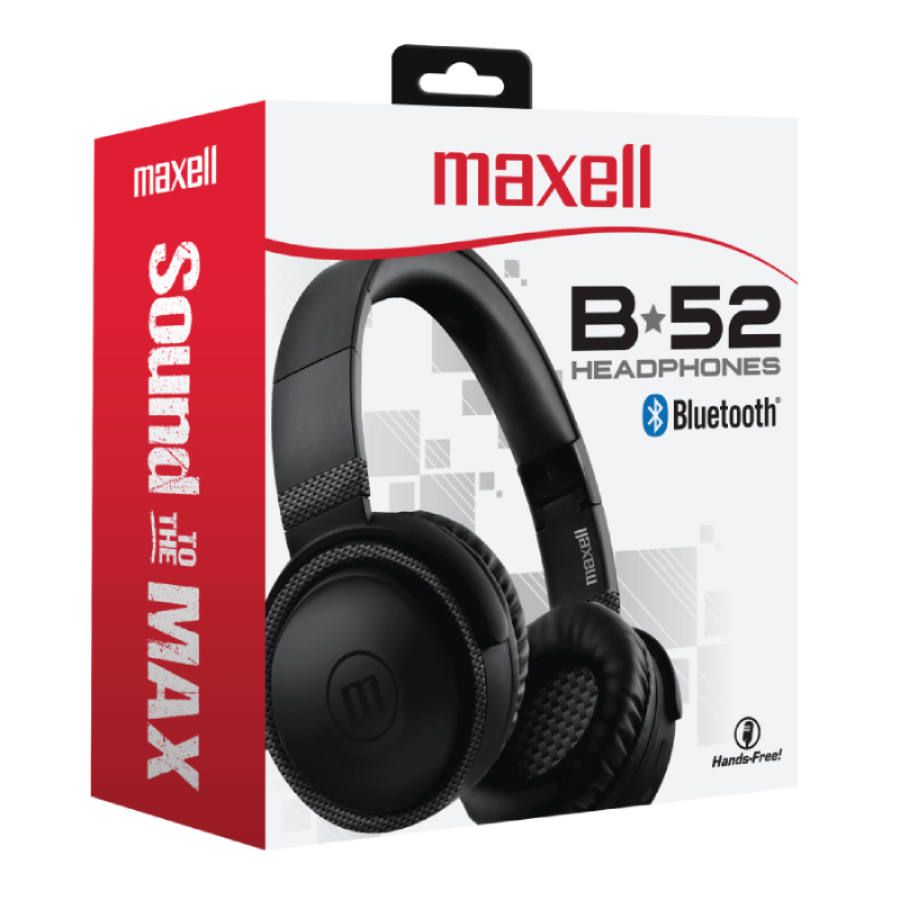 Maxell HB-BTB52 Bluetooth Headphone Black