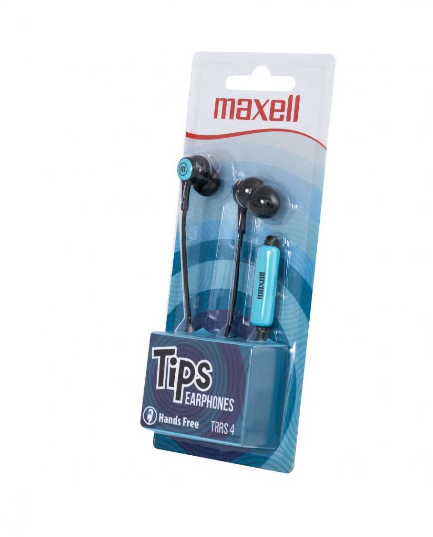 Maxell In-Tips Earphones Blue