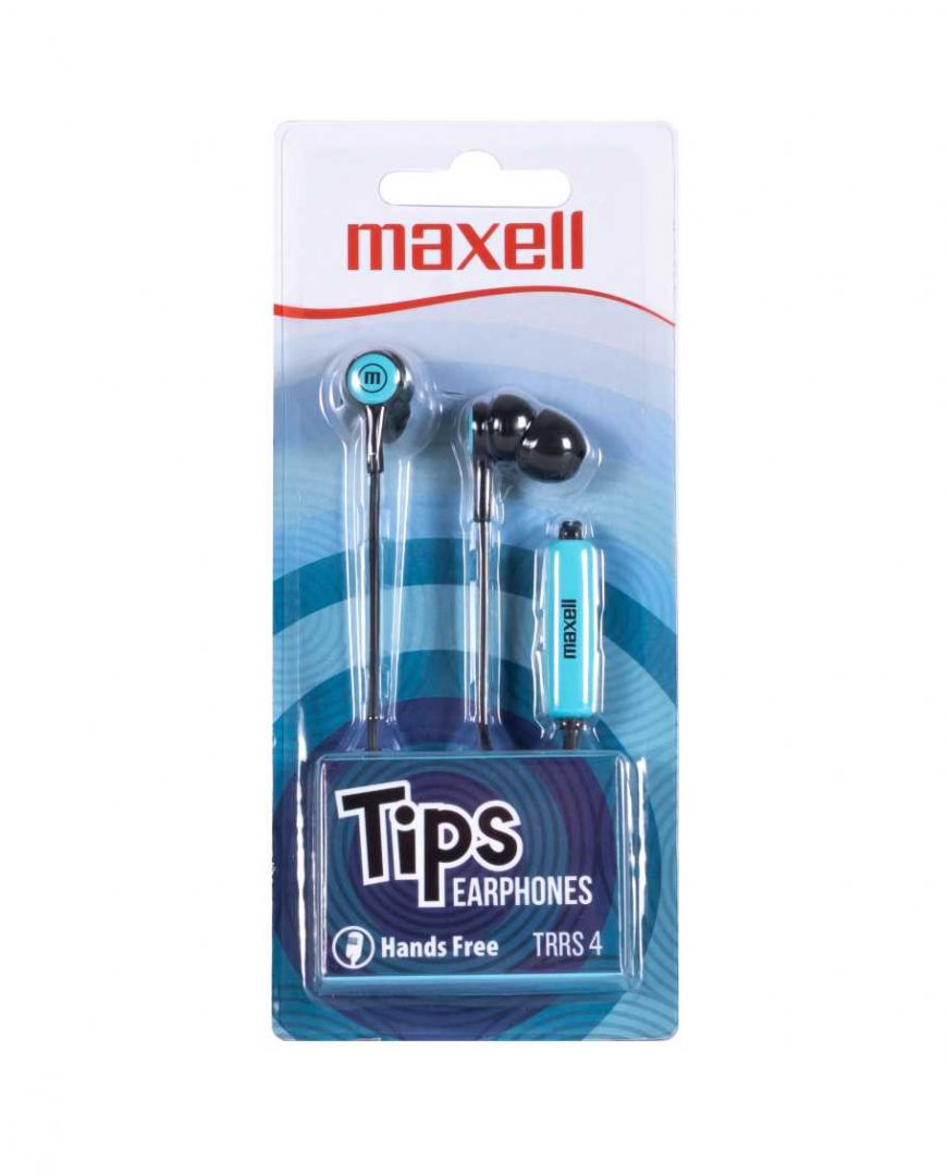 Maxell In-Tips Earphones Blue