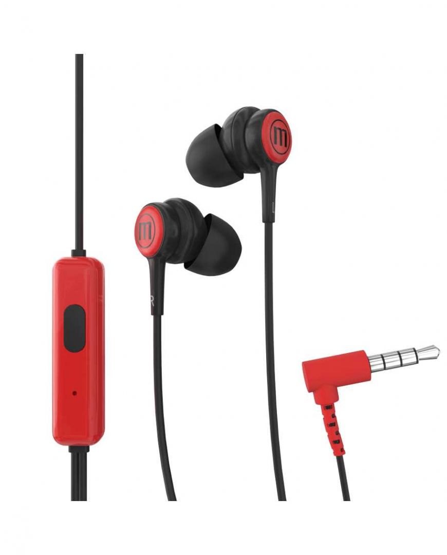 Maxell In-Tips Earphones Red