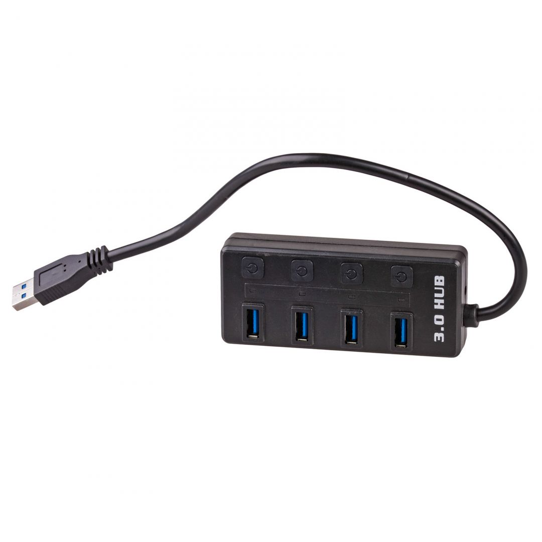 Akyga AK-AD-33 USB3.0 4-port Hub Black