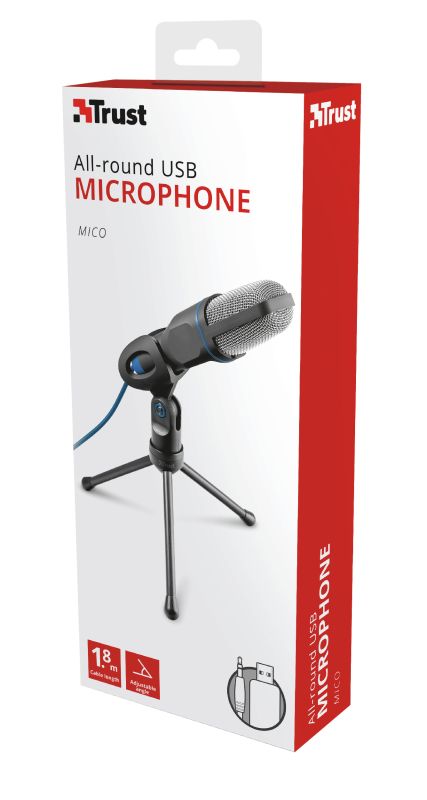 Trust Mico USB Microphone for PC and laptop