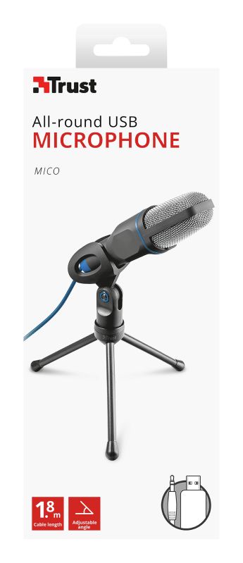 Trust Mico USB Microphone for PC and laptop