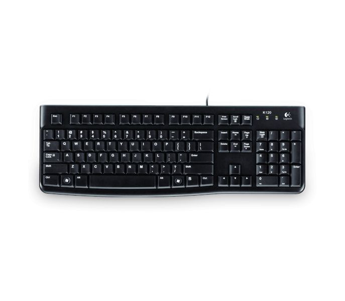 Logitech K120 USB billentyűzet Black GER OEM