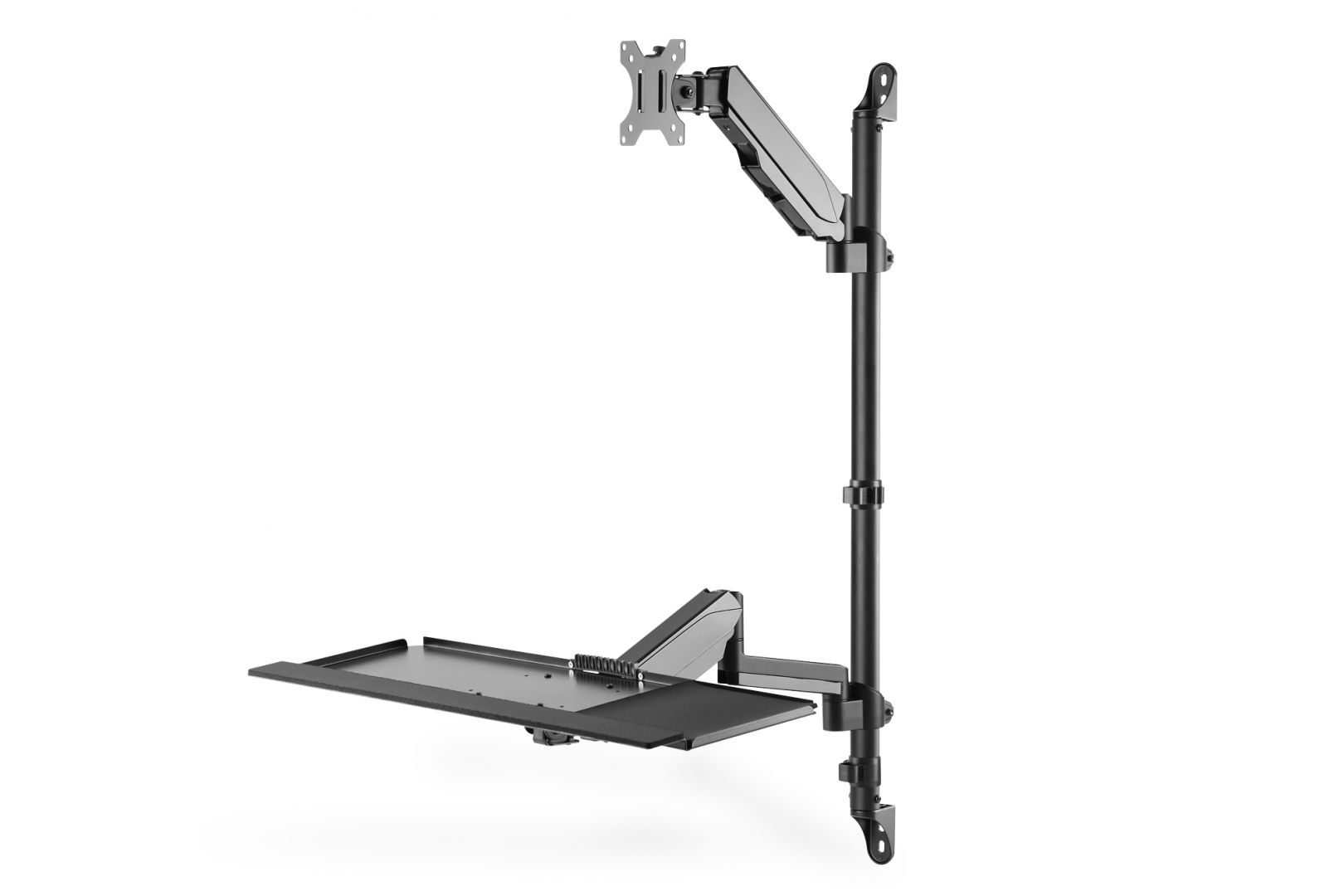 Digitus Sit-Stand Workstation wall single mount, black