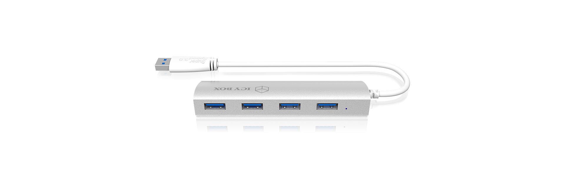 Raidsonic IB-AC6401 4port USB3.0 hub White