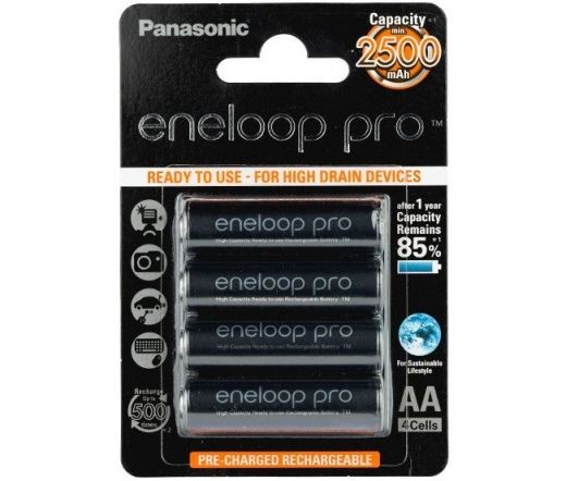 Eneloop Pro 2500mAh AA Ni-MH akkumulátor 4db/csomag