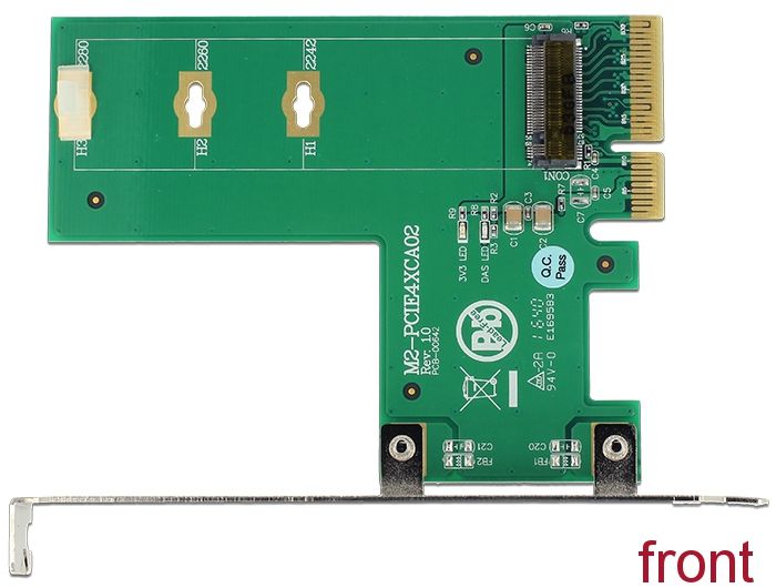 DeLock PCI Express x4 Card > 1 x internal NVMe M.2 Key M – cross format