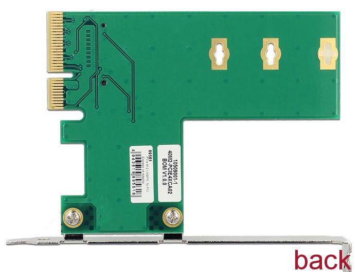 DeLock PCI Express x4 Card > 1 x internal NVMe M.2 Key M – cross format