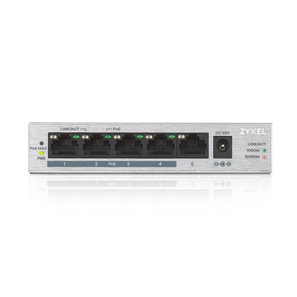 ZyXEL GS1005HP 5 Port Gigabit PoE+ unmanaged desktop Switch