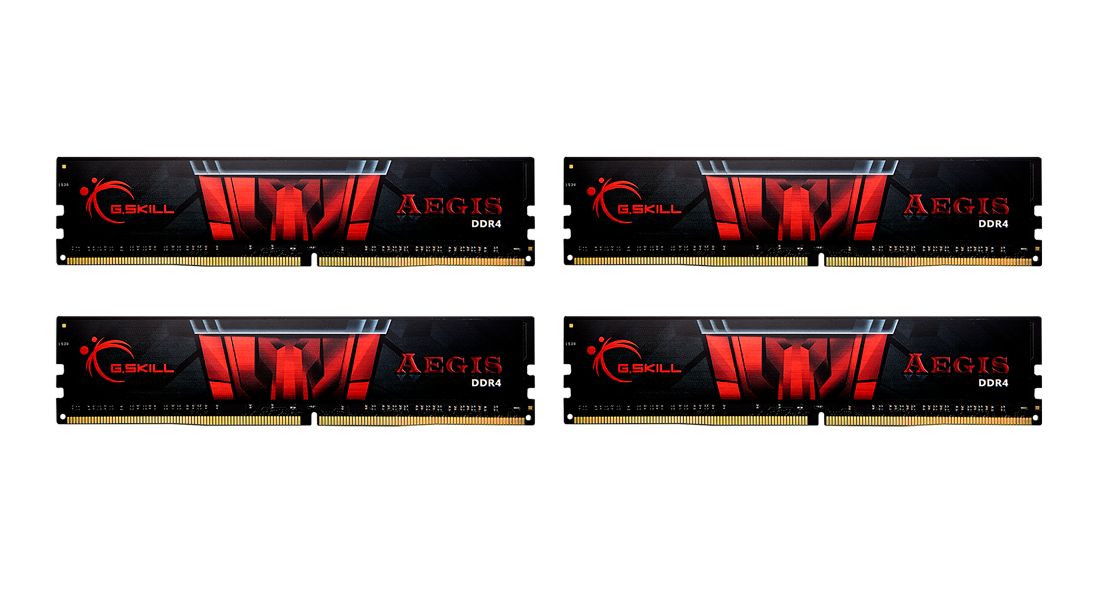 G.SKILL 32GB DDR4 3200MHz Kit (4x8GB) Aegis Black