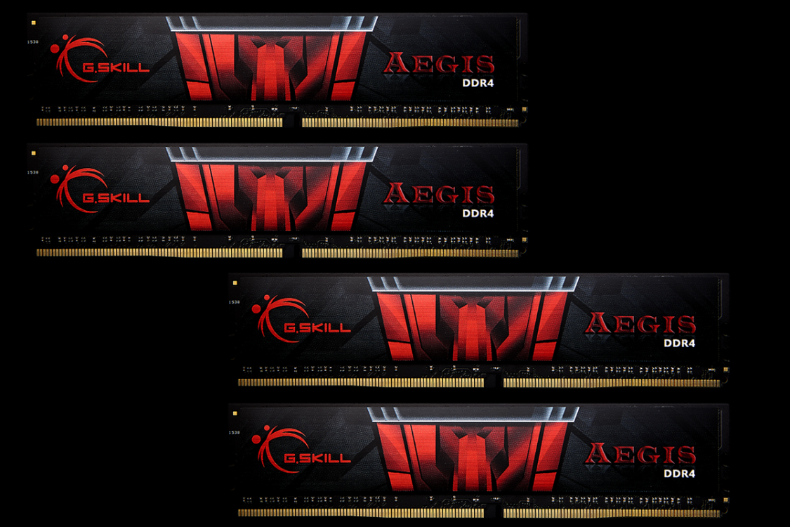 G.SKILL 32GB DDR4 3200MHz Kit (4x8GB) Aegis Black