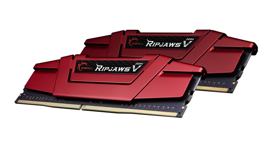 G.SKILL 16GB DDR4 2400Mhz Kit(2x8GB) Ripjaws V Red