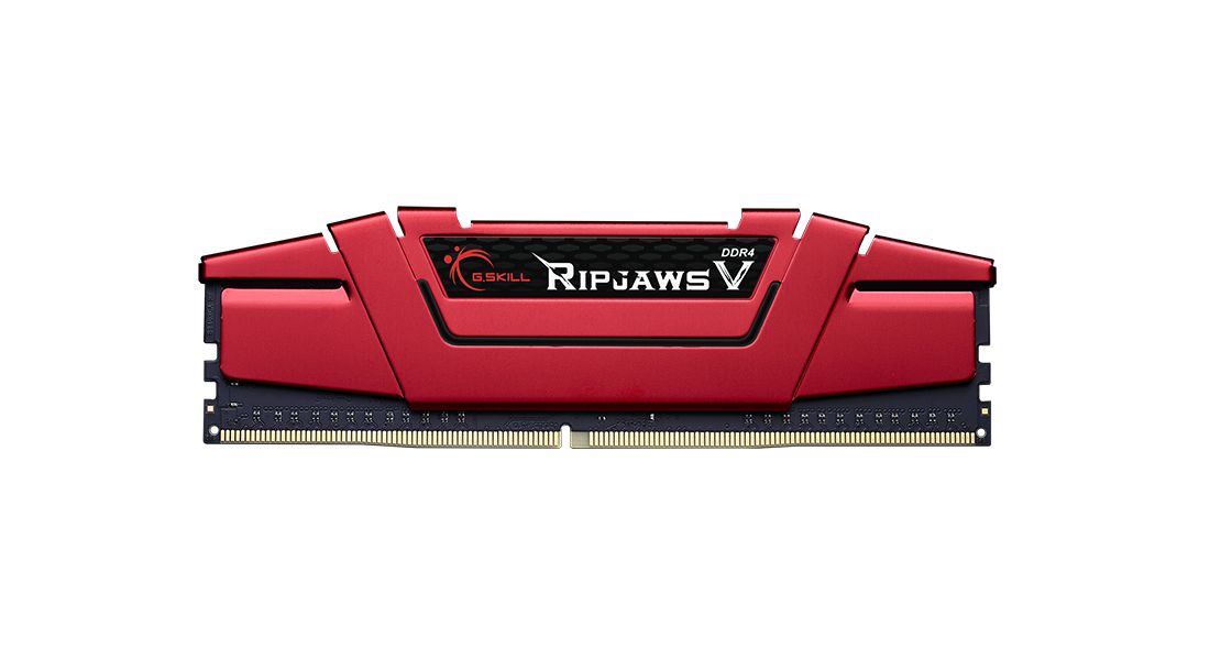 G.SKILL 16GB DDR4 2400Mhz Kit(2x8GB) Ripjaws V Red