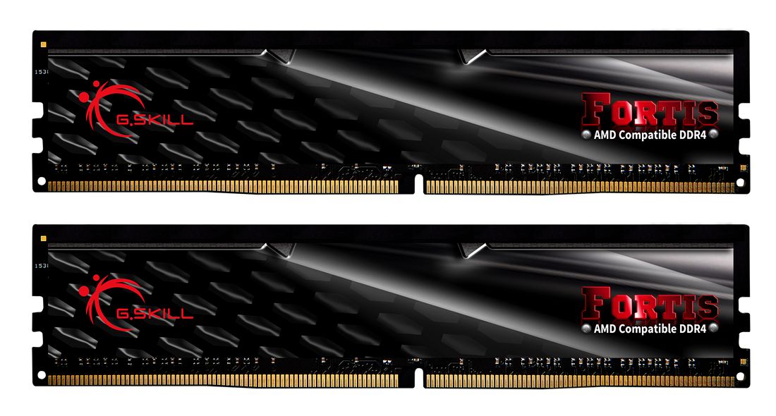 G.SKILL 32GB DDR4 2400Mhz Kit(2x16GB) Fortis (for AMD) Black