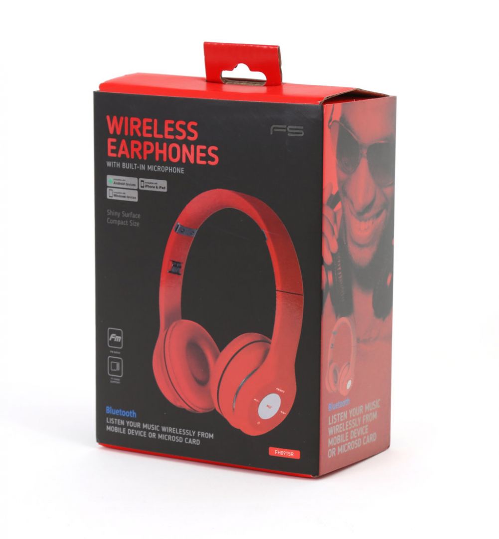 Omega FH0915R FreeStyle Wireless Headset Red