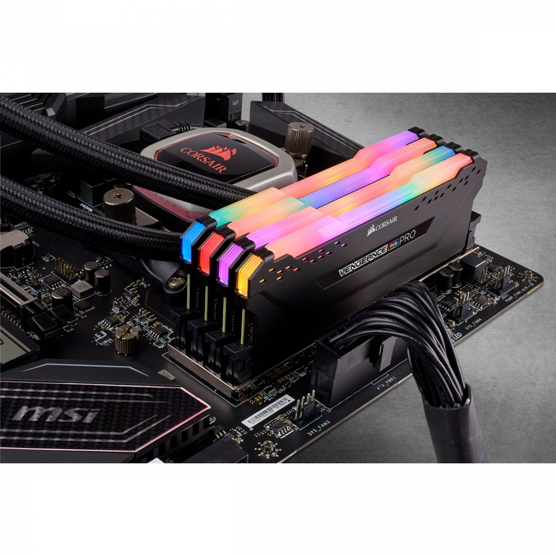 Corsair 32GB DDR4 3200MHz Kit(4x8GB) Vengeance RGB Pro Black