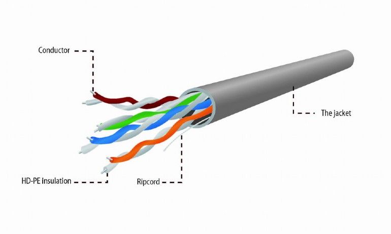 Gembird CAT5e UTP patch kábel 100m Grey