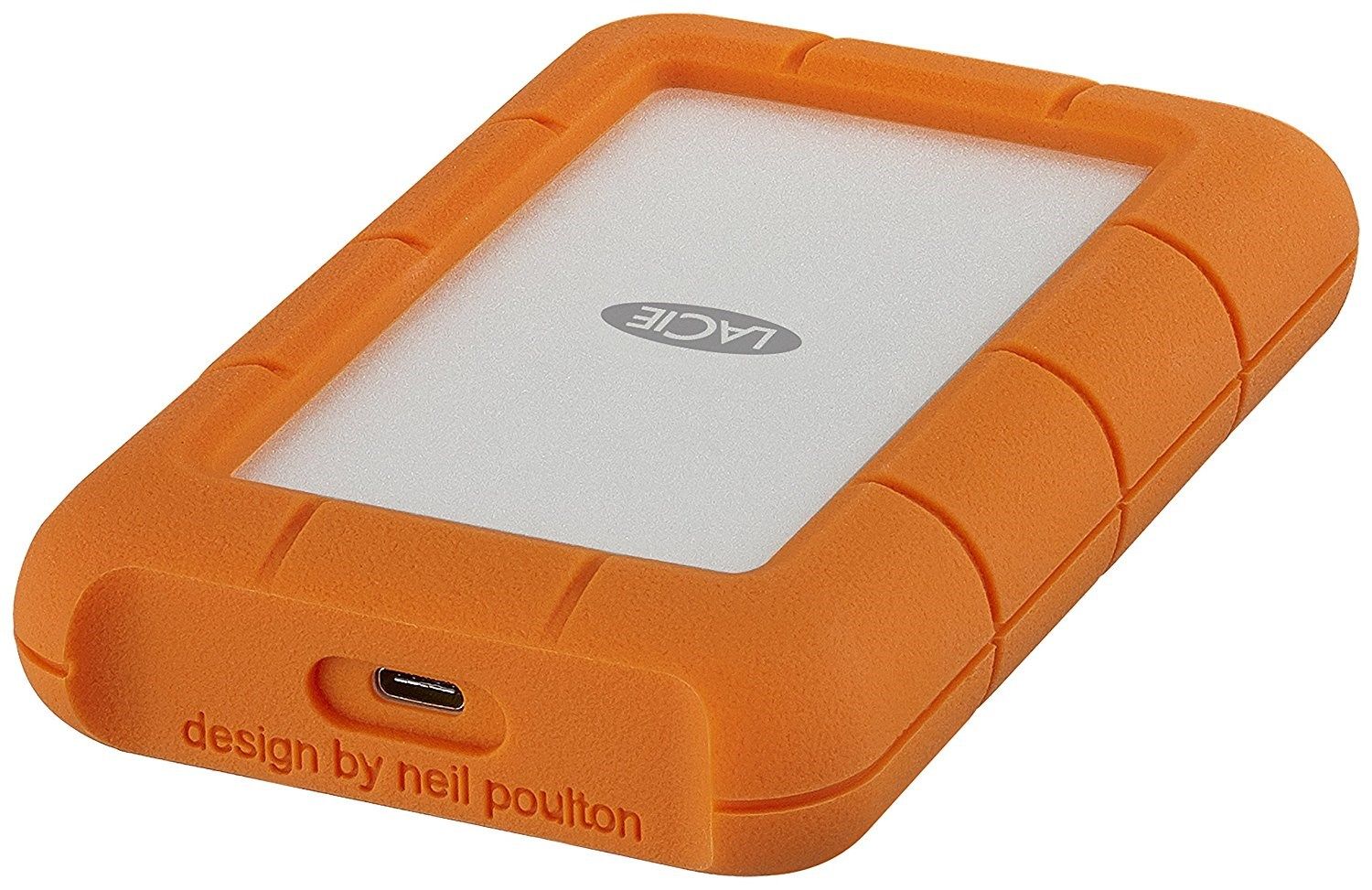 LaCie 2TB 2,5" Rugged Secure USB-C USB3.0 Silver/Orange