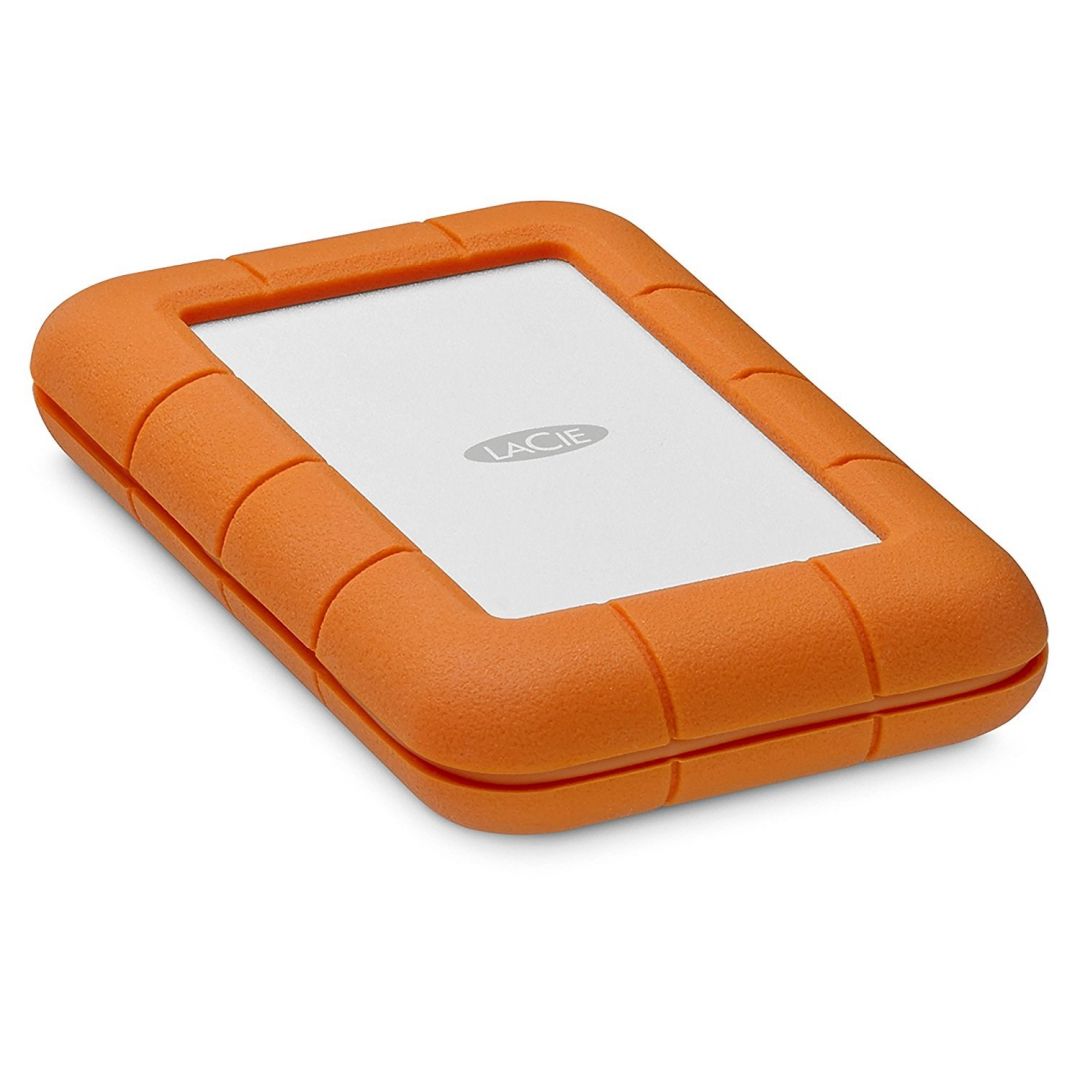 LaCie 2TB 2,5" Rugged Secure USB-C USB3.0 Silver/Orange