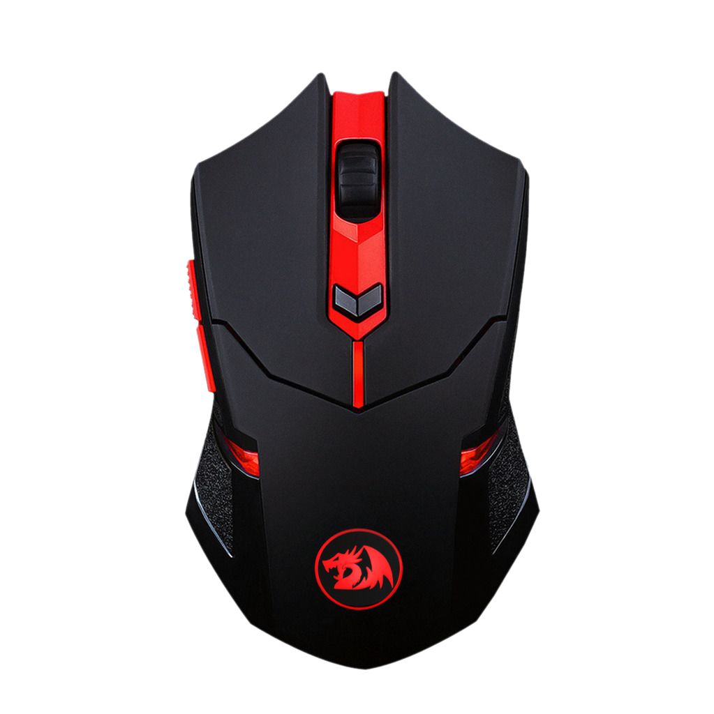 Redragon M601WL-BA Wireless Gaming Mouse and Mouse Pad Combo Black/Red