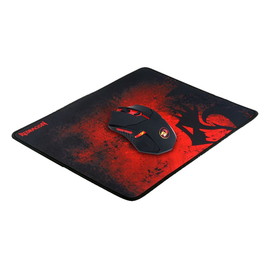 Redragon M601WL-BA Wireless Gaming Mouse and Mouse Pad Combo Black/Red