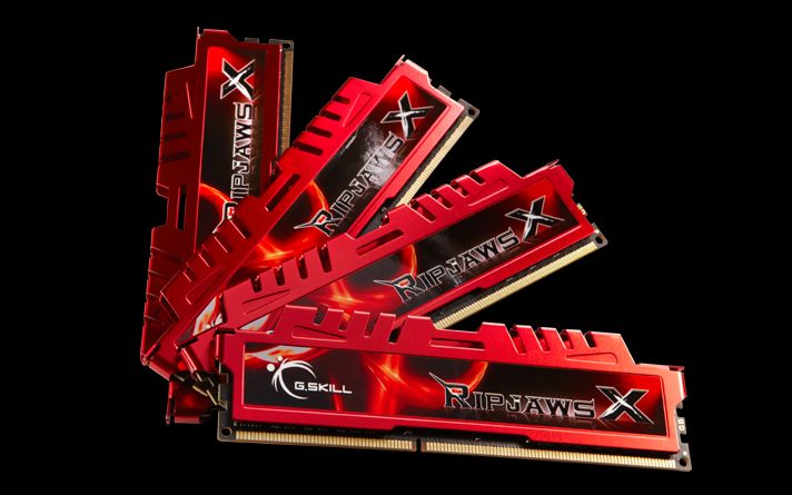 G.SKILL 32GB DDR3 1600MHz Kit(4x8GB) RipjawsX Red