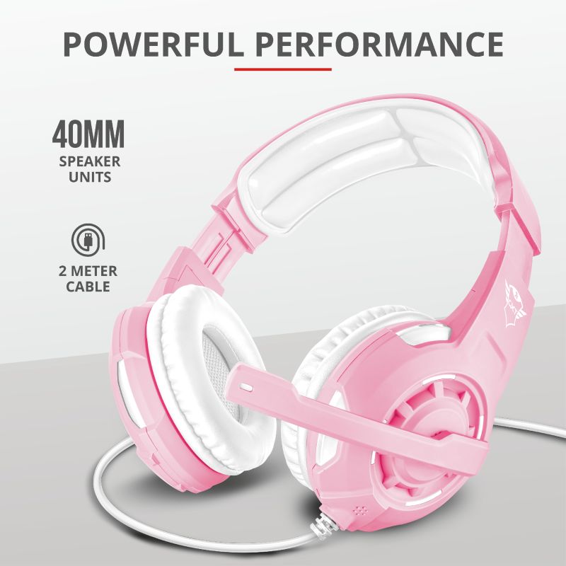 Trust GXT 310P Radius Gaming Headset Pink