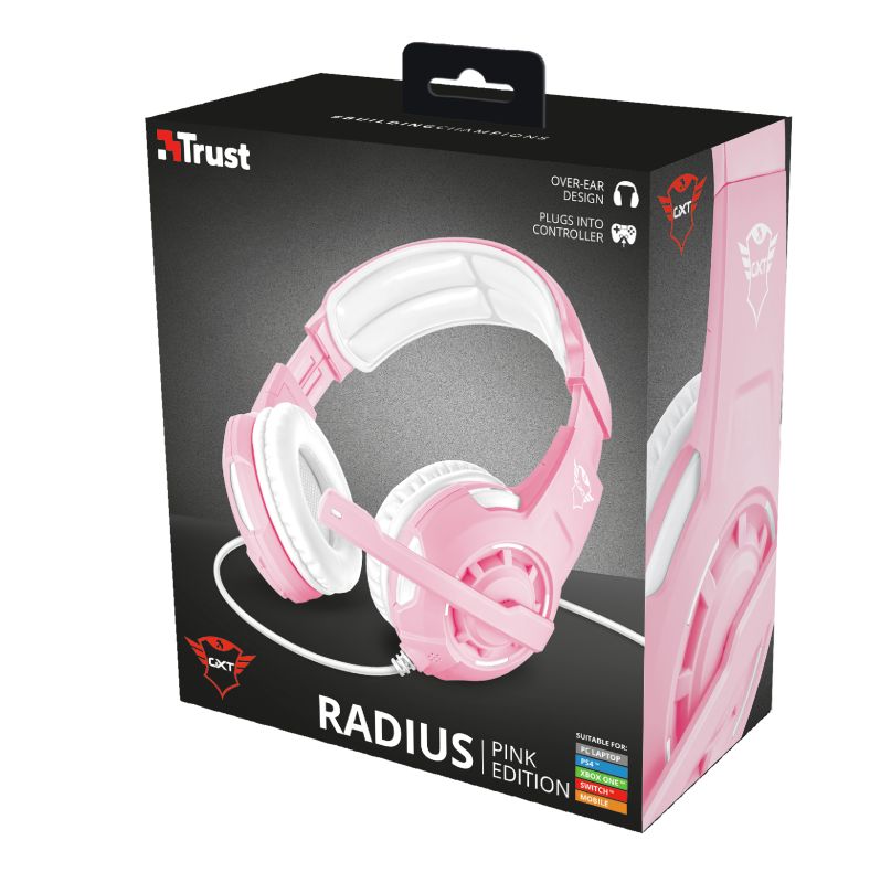 Trust GXT 310P Radius Gaming Headset Pink