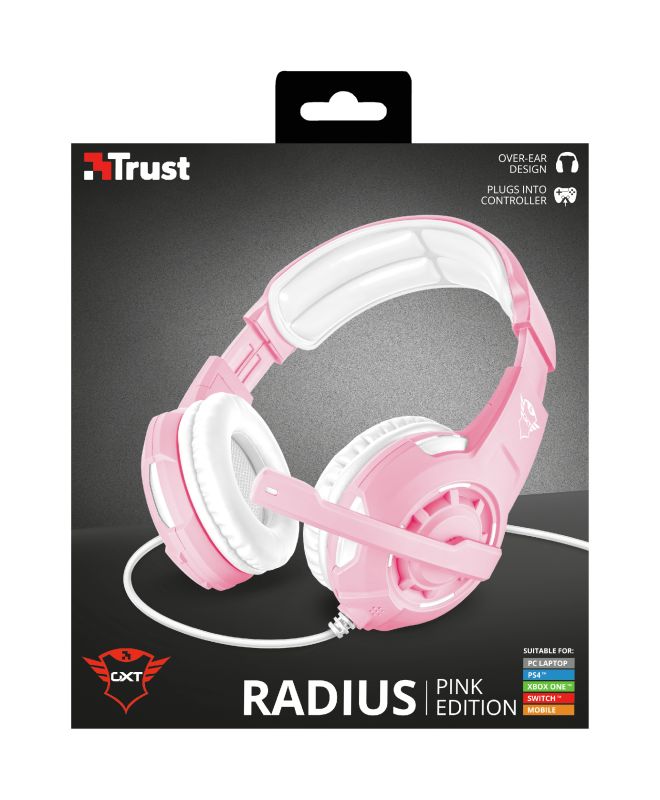 Trust GXT 310P Radius Gaming Headset Pink