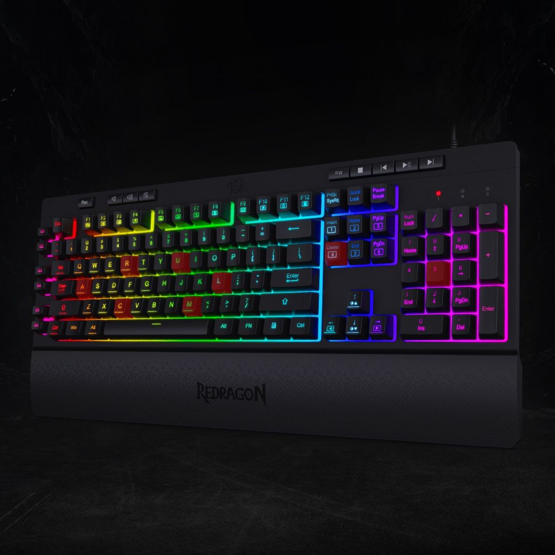 Redragon Shiva RGB Membrane Gaming Keyboard Black HU