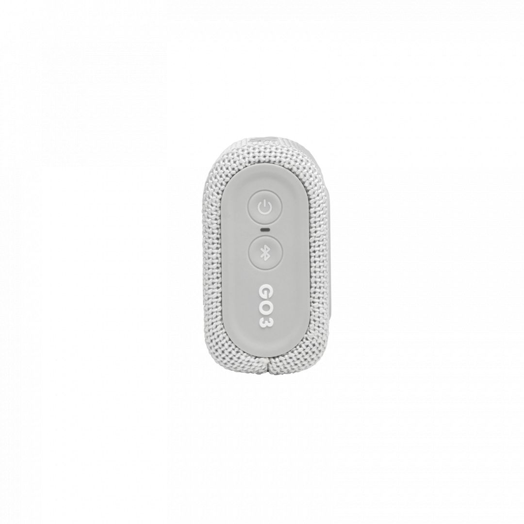 JBL Go 3 Bluetooth Portable Waterproof Speaker White