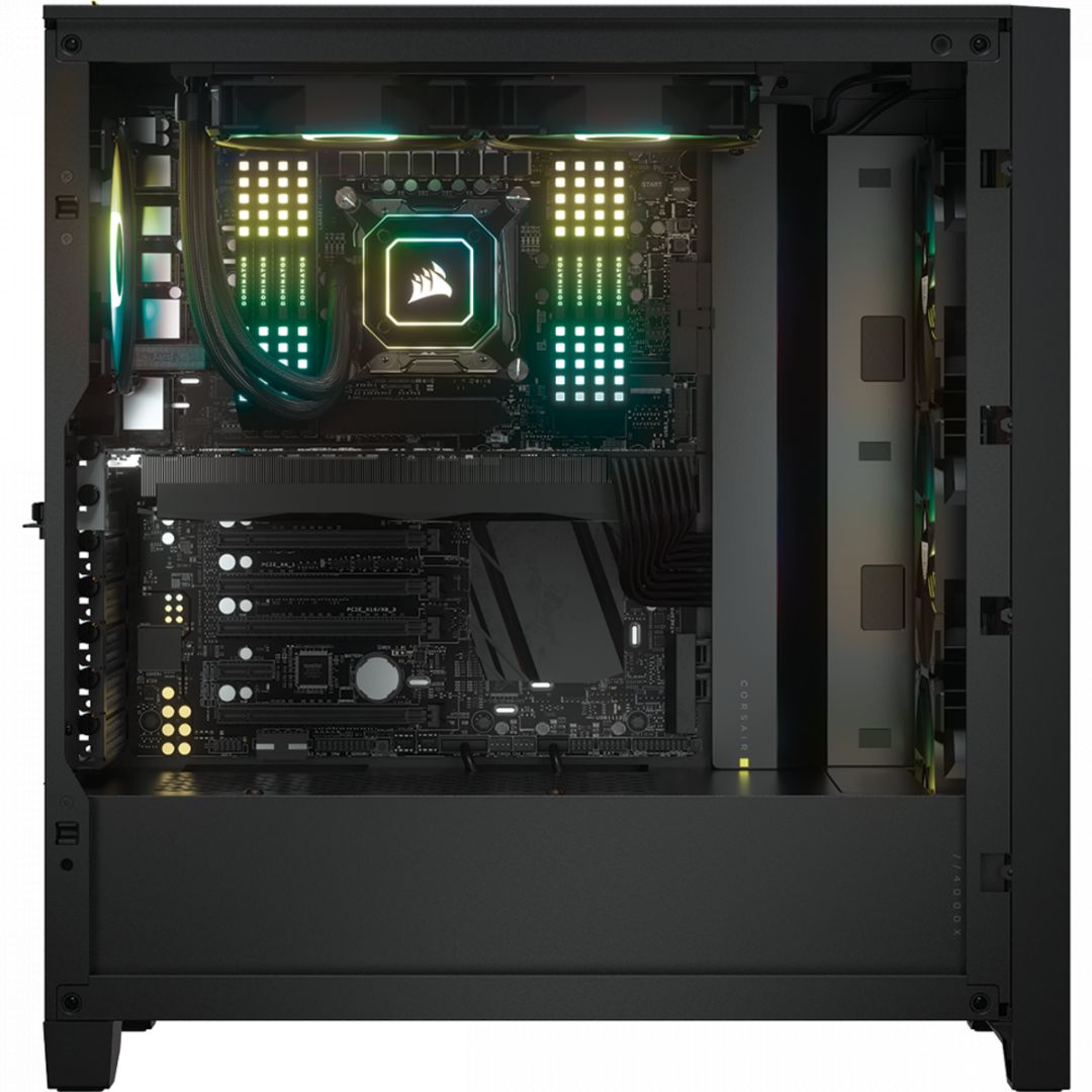 Corsair iCUE 4000X RGB Tempered Glass Black