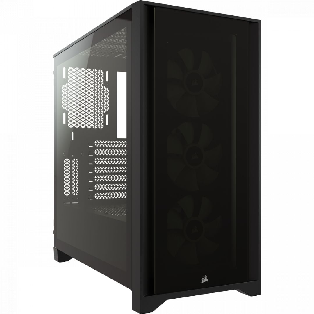 Corsair iCUE 4000X RGB Tempered Glass Black