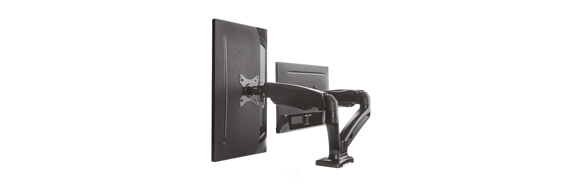 Raidsonic IcyBox IB-MS304-T Monitor stand with table support for two monitors up to 27"