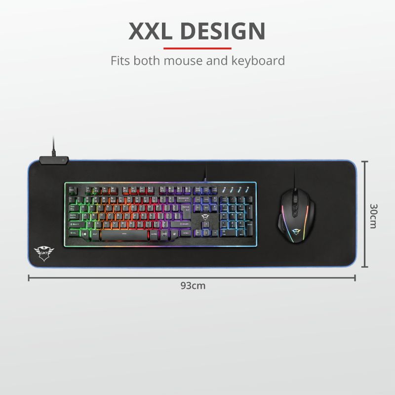 Trust GXT 764 Glide-Flex RGB Mouse Pad XXL