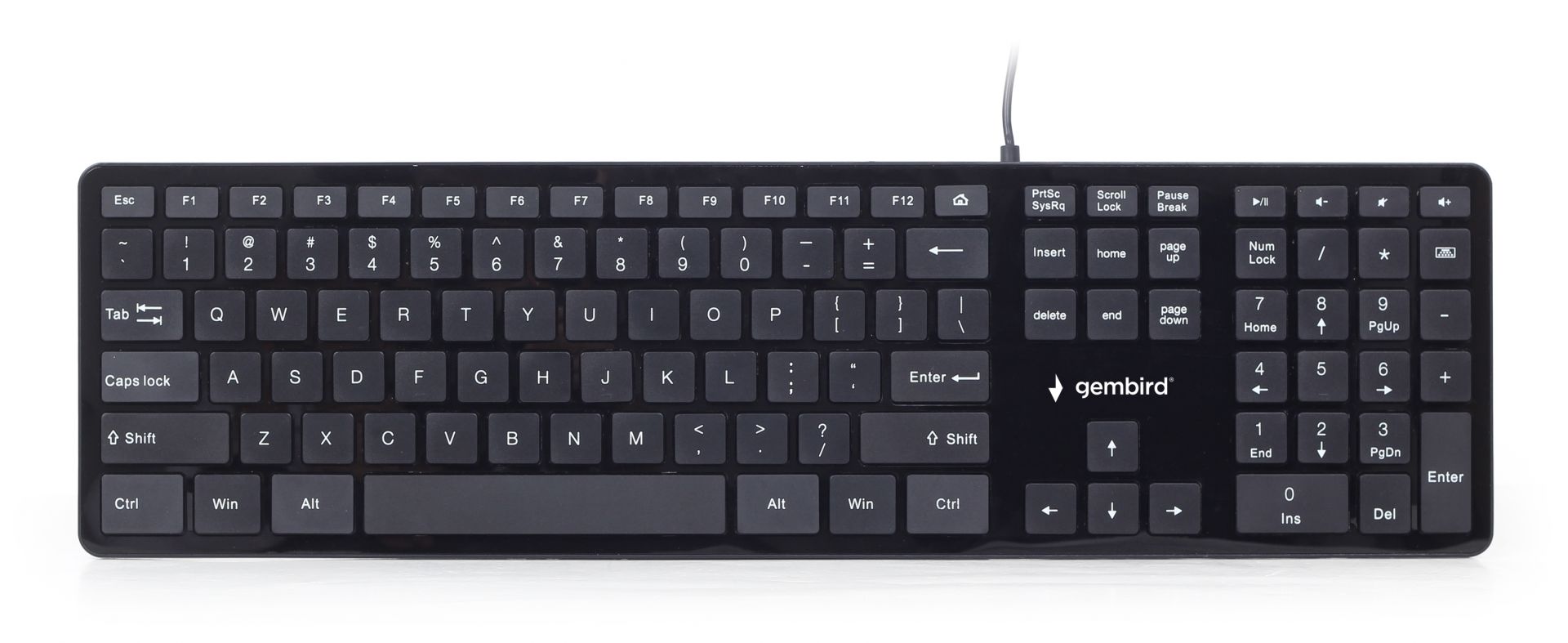 Gembird KB-MCH-02 multimedia keyboard Black US