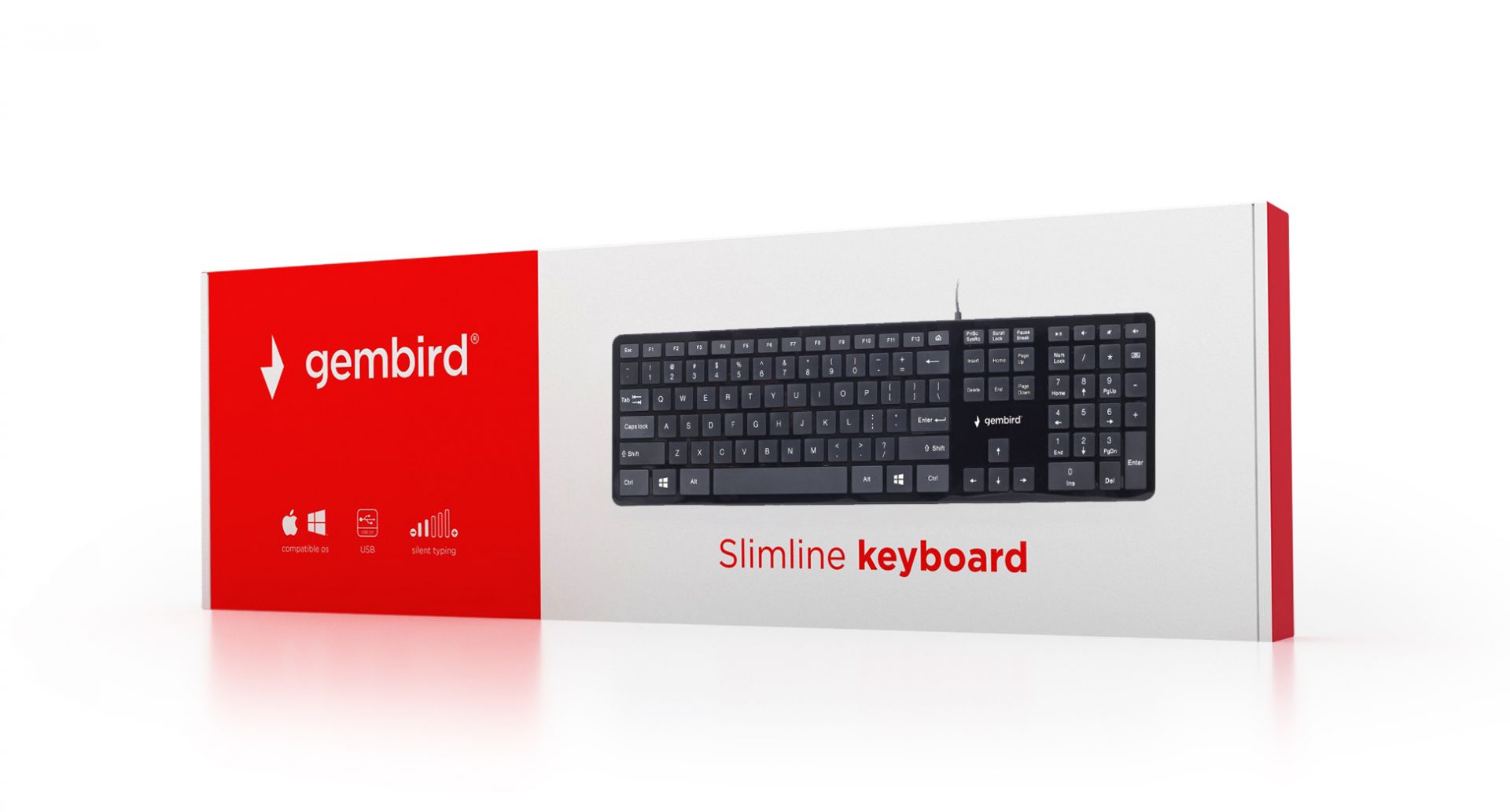 Gembird KB-MCH-02 multimedia keyboard Black US