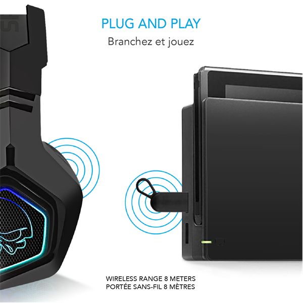 Spirit Of Gamer  XPERT-H900 Wireless Headset Black